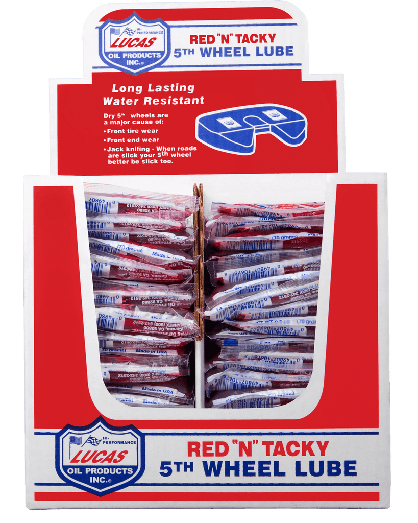 Lucas Oil Products 10676 Red N Tacky 5th Wheel Lube 4-48pk display cartons