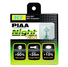 Load image into Gallery viewer, PIAA 10707 H7 Night-Tech Replacement Bulb for Select Audi A3, Audi A3 Quattro, Audi A4, Audi A4 Quattro, Audi A4 allroad, Audi A5, Audi A5 Quattro, Audi A6, Audi A6 Quattro, Audi A7 Quattro, Audi A8 Quattro, Audi Q5, Audi Q7, Audi RS5, Audi RS6, Audi S3,
