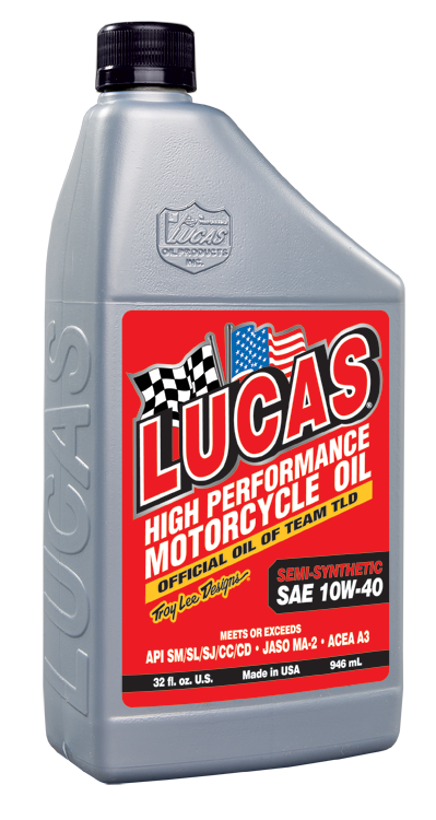 Lucas Oil Products 10710 Semi-Syn SAE 10W-40 Motorcycle Oil for Select KTM 200 Duke