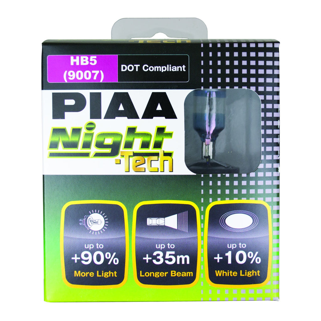 PIAA 10727 9007/HB5 Night-Tech Replacement Bulb for Select Chevrolet Cavalier, Chevrolet Cobalt, Chevrolet Equinox, Chrysler Sebring, Chrysler Town & Country, Dodge Caravan, Dodge Dakota, Dodge Neon, Dodge Ram 1500, Dodge Ram 2500, Dodge Ram 3500, Dodge