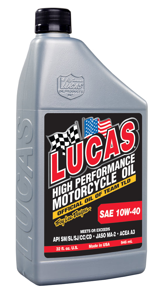 Lucas Oil Products 10767 SAE 10W-40 Motorcycle Oil