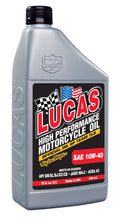 Load image into Gallery viewer, Lucas Oil Products 10767 SAE 10W-40 Motorcycle Oil