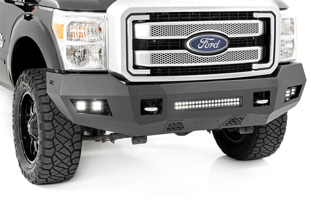 Rough Country 10783 LED Front Bumper for Select Ford F-250 Super Duty, Ford F-350 Super Duty