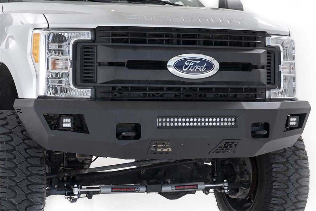 Rough Country 10787 Heavy Duty Front LED Bumper for Select Ford F-250 Super Duty, Ford F-350 Super Duty