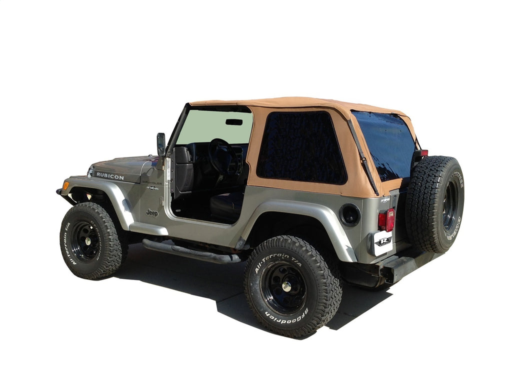 Rampage 109517 Frameless Soft Top Kit for Select Jeep TJ, Jeep Wrangler