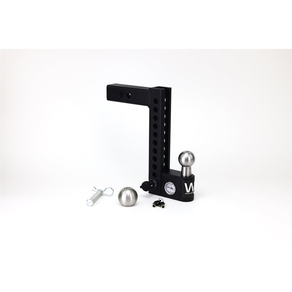 10In-Drop-2In-Shank-Aero-Hitch-WBuiltin-Scale-2In-Stainless-Steel-Ball-Rated-For-12500-Lbs-Gtw