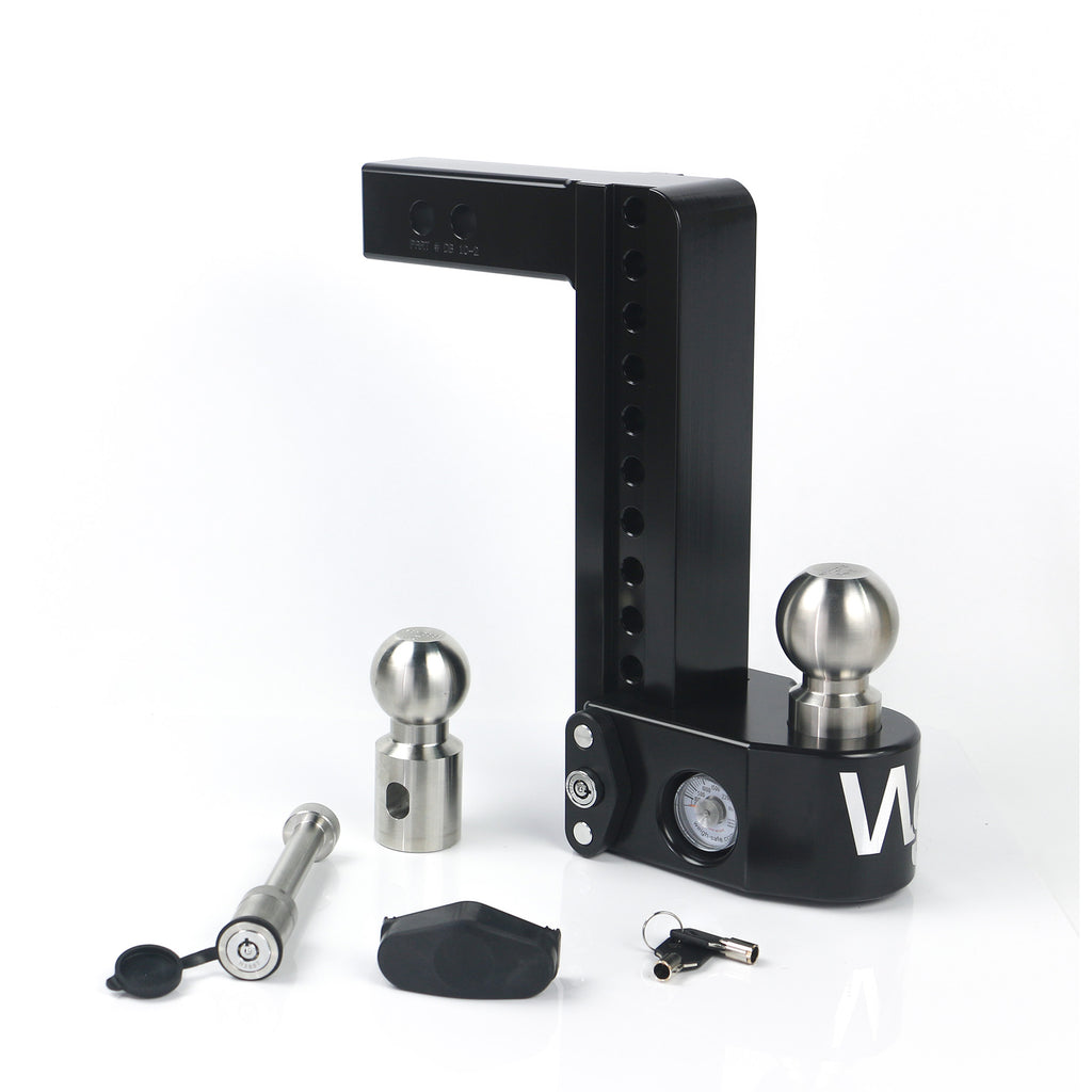 10In-Drop-Hitch-WBuilt-In-Scale--2In-Shank-(8K12.5K-Gtwr)-WWs05---Black-Cerakote