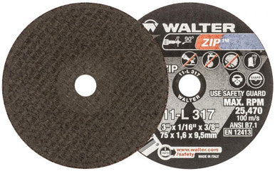Walter 11L317 3X1/16X3/8 Zip C/O Wheels