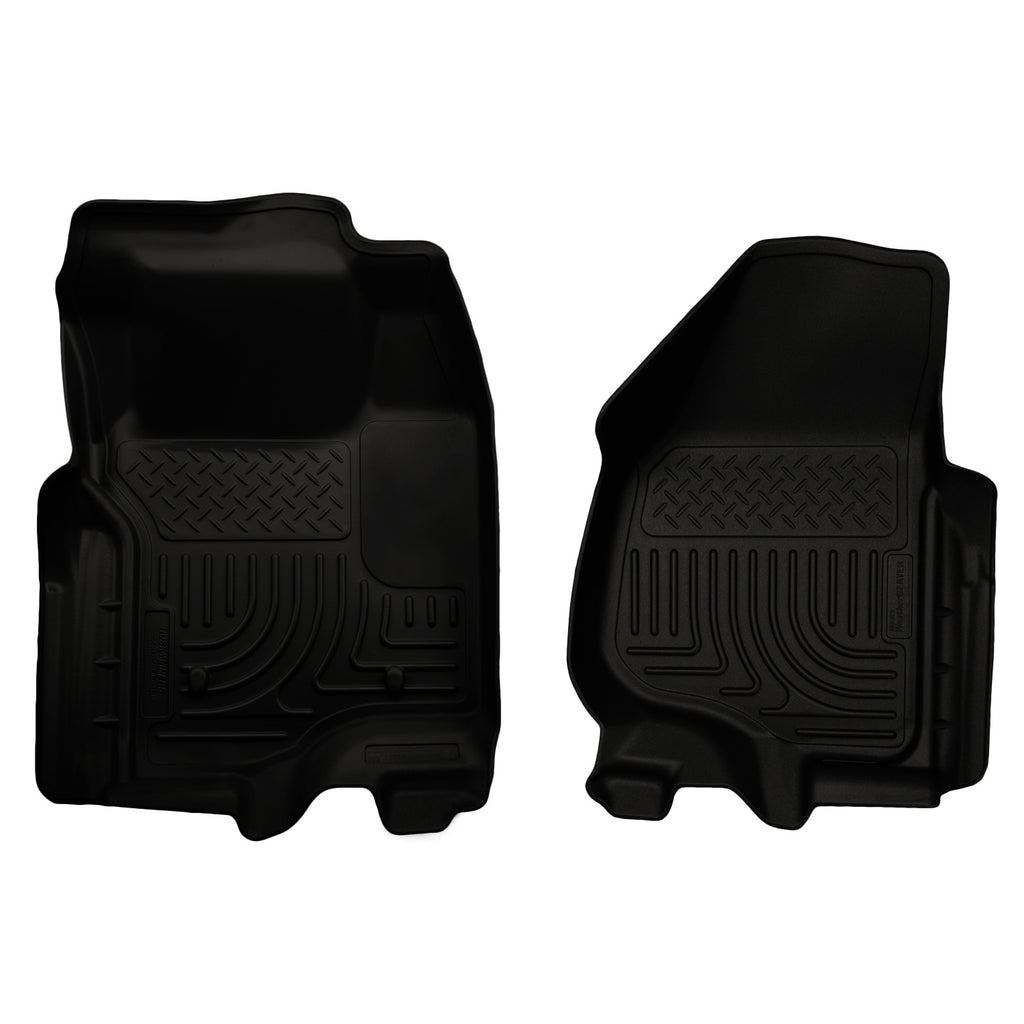 11-12-Ford-Super-Duty-Crew--Extended-Cab-Weatherbeater-Front-Row-Black-Floor-Liners