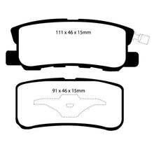 Load image into Gallery viewer, 11-14-Chrysler-200-3.6-Redstuff-Rear-Brake-Pads