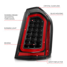 Load image into Gallery viewer, 11-14-Chrysler-300-Led-Taillights-Black-W-Sequential