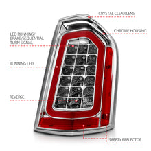 Load image into Gallery viewer, 11-14-Chrysler-300-Led-Taillights-Chrome-W-Sequential