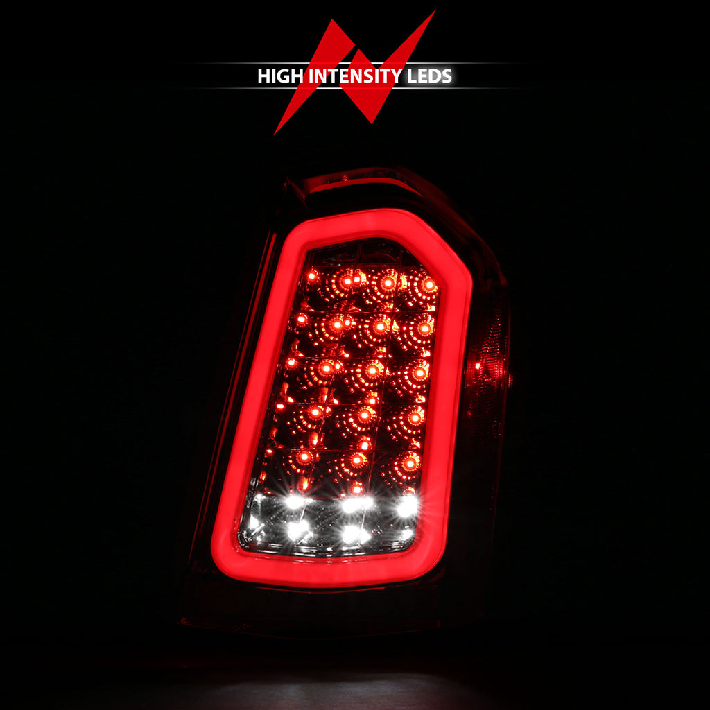 11-14-Chrysler-300-Led-Taillights-Chrome-W-Sequential