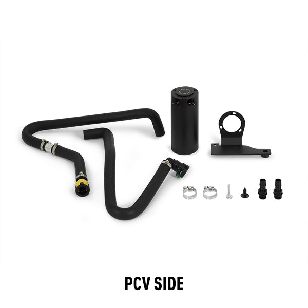 11-14-Ford-F-150-Ecoboost-3.5L-Baffled-Oil-Catch-Can-Kit---Black
