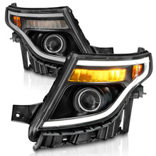 Load image into Gallery viewer, 11-15-Ford-Explorer-(WFactory-Halogen-Hl-Only)-Projector-Headlights-WLight-Bar-Black-Housing