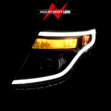 Load image into Gallery viewer, 11-15-Ford-Explorer-(WFactory-Halogen-Hl-Only)-Projector-Headlights-WLight-Bar-Black-Housing