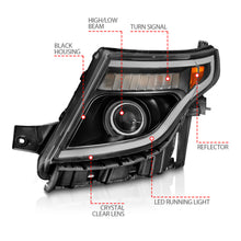 Load image into Gallery viewer, 11-15-Ford-Explorer-(WFactory-Halogen-Hl-Only)-Projector-Headlights-WLight-Bar-Black-Housing