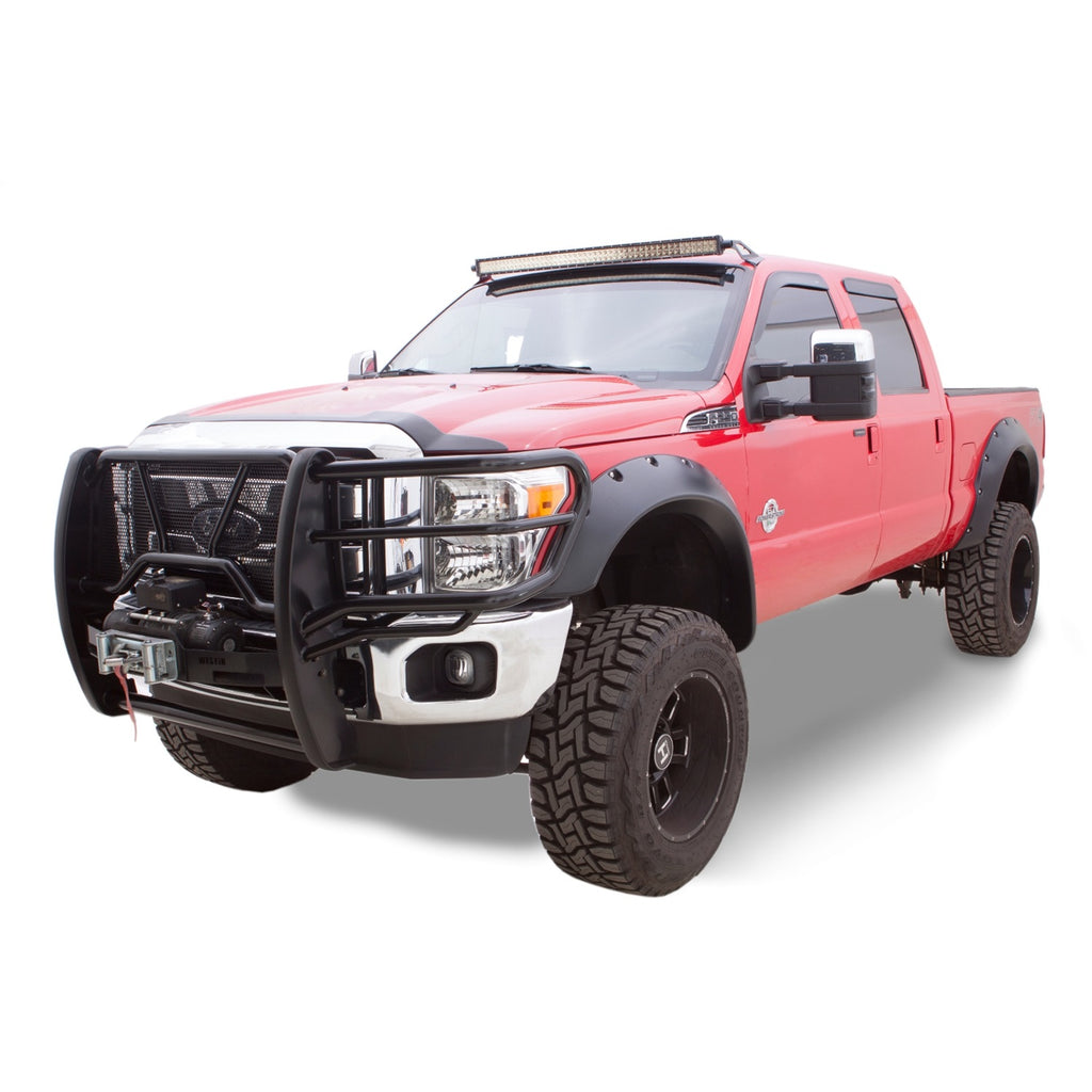 11-16-Ford-F-250-Super-Duty-Cutout-Style-Flares-4Pc---Black