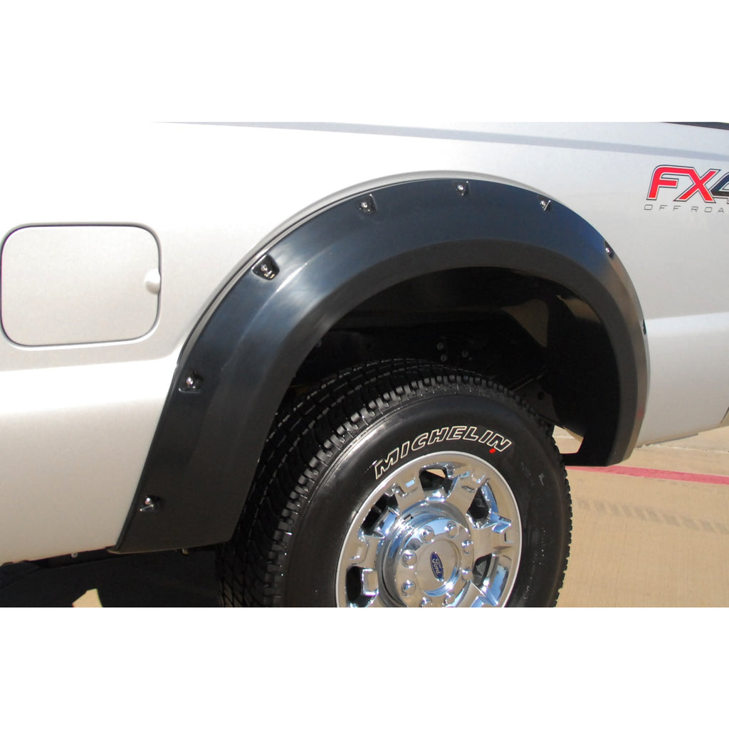 11-16-Ford-F-250-Super-Duty-Rx-Rivet-Style-Smooth-Elite-Series-Fender-Flares---Black-(2-Pc.)