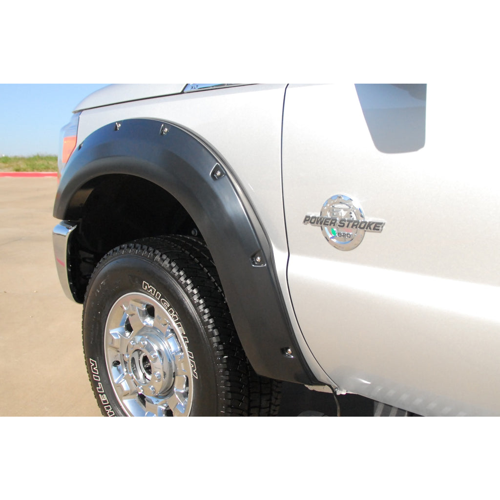 11-16-Ford-F-250-Super-Duty-Rx-Rivet-Style-Smooth-Elite-Series-Fender-Flares---Black-(4-Pc.)