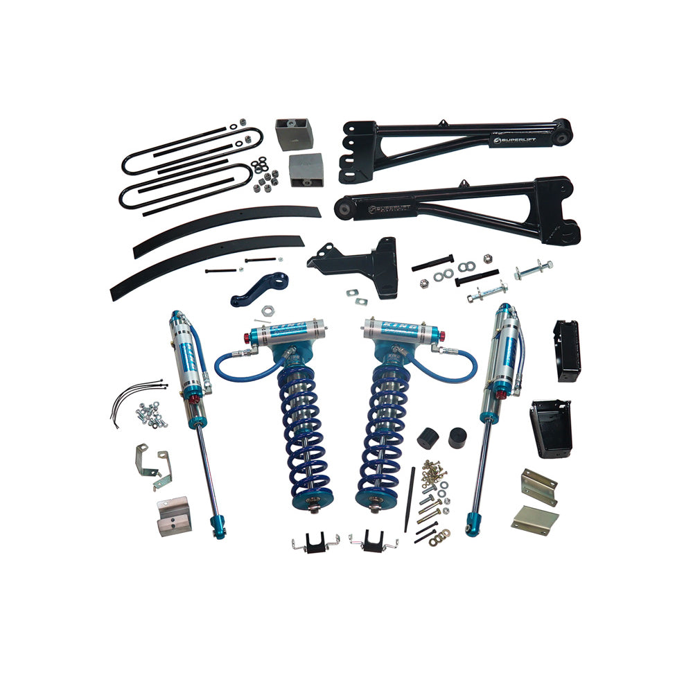 11-16-Ford-F-250F-350-Sd-4Wd-8In-Lift-Kit-WRepl-Radius-Arms--King-Coilovers-Rear-Shocks