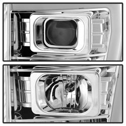 11-16-Ford-F-250F-350-V2-Projector-Headlights---Light-Bar-Drl---Chrome-Pro-Yd-Fs11v2-Lb-C