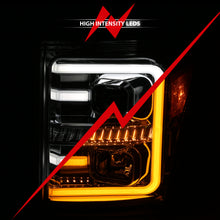 Load image into Gallery viewer, 11-16-Ford-F-250F-350F-450-Projector-Headlights-W-Plank-Style-Switchback-Chrome-WAmber