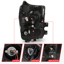 Load image into Gallery viewer, 11-16-Ford-F-250F-350F-450-Projector-Headlights-W-Plank-Style-Switchback-Chrome-WAmber