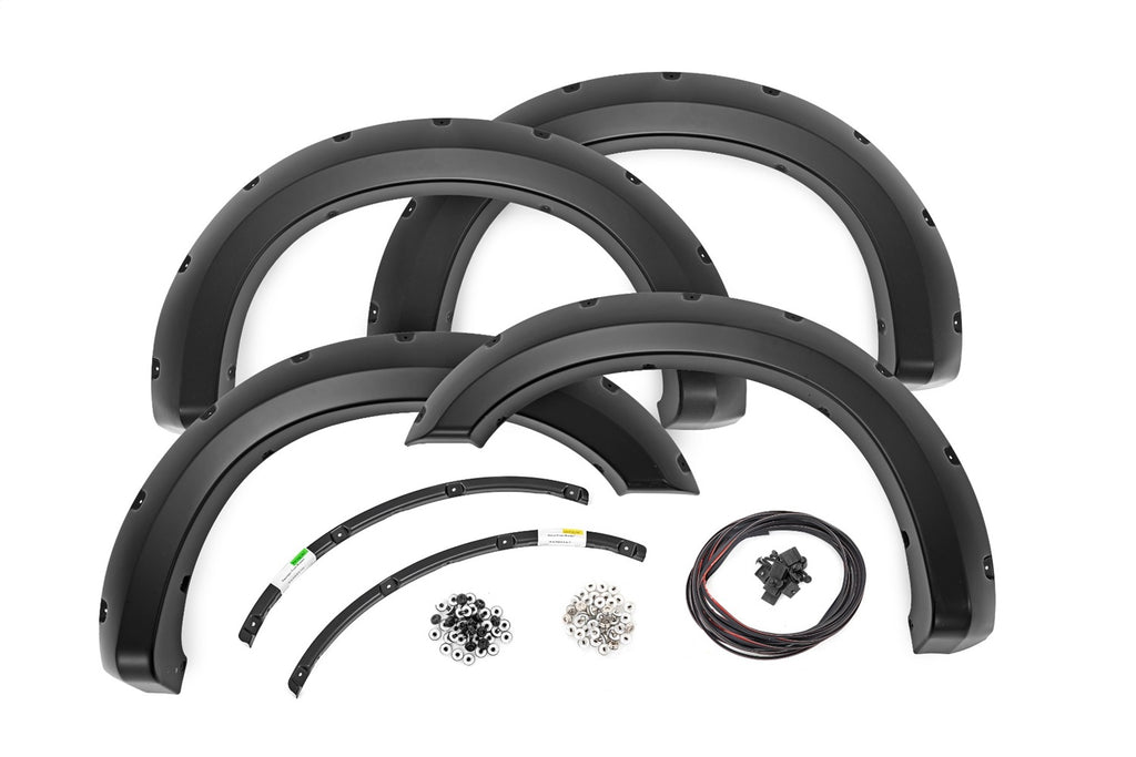Rough Country F-F21111A-UH Pocket Fender Flares for Select Ford F-250 Super Duty, Ford F-350 Super Duty