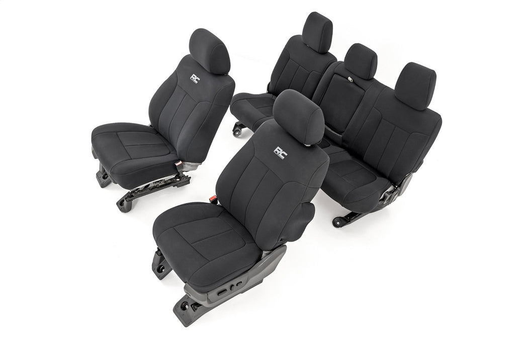 Rough Country 91055 Seat Cover Set for Select Ford F-250 Super Duty, Ford F-350 Super Duty