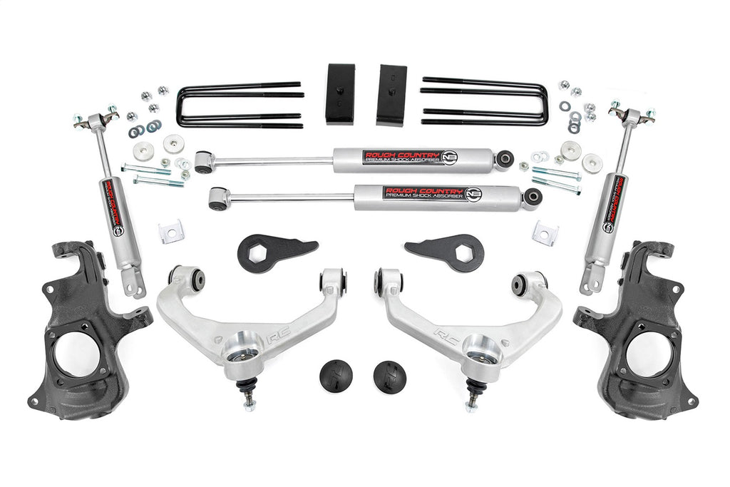 Rough Country 95730 Lift Kit-Suspension for Select Chevrolet Silverado HD, Chevrolet Silverado HD, GMC Sierra HD, GMC Sierra HD