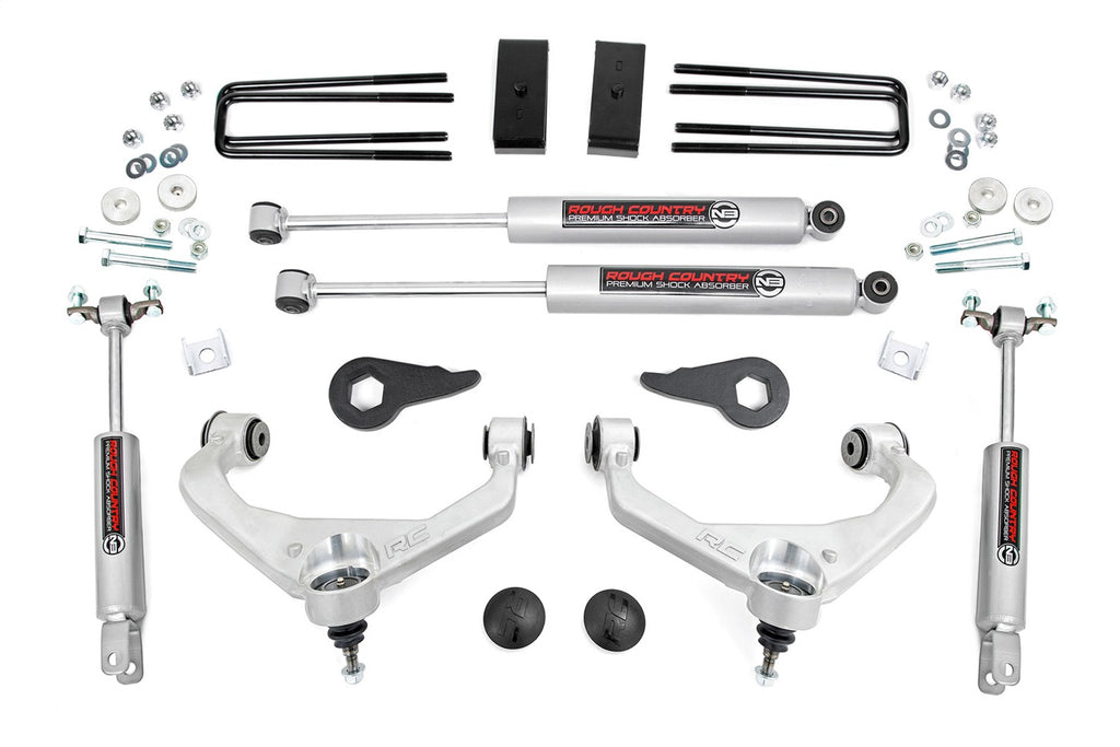 Rough Country 95920 Suspension Lift Kit w/Shocks for Select Chevrolet Silverado HD, Chevrolet Silverado HD, GMC Sierra HD, GMC Sierra HD