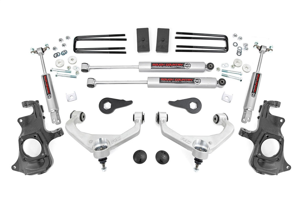 Rough Country 97630 Suspension Lift Kit w/Shocks for Select Chevrolet Silverado HD, Chevrolet Silverado HD, GMC Sierra HD, GMC Sierra HD
