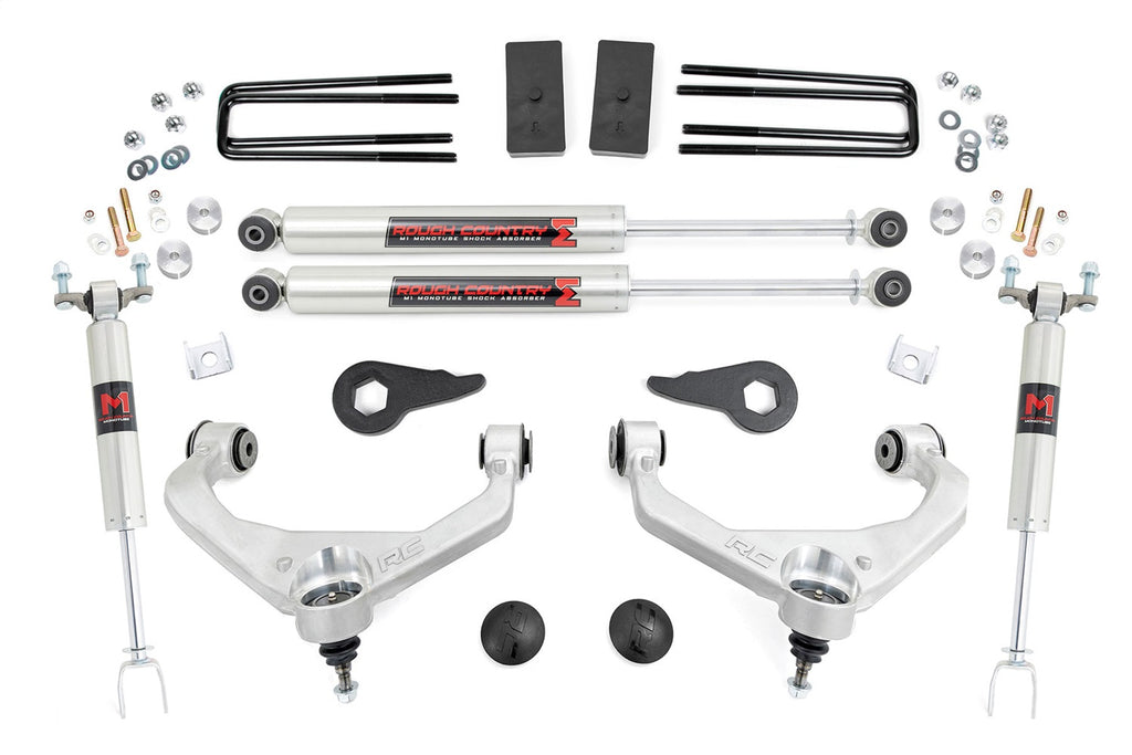 Rough Country 97540 Suspension Lift Kit w/Shocks for Select Chevrolet Silverado HD, Chevrolet Silverado HD, GMC Sierra HD, GMC Sierra HD