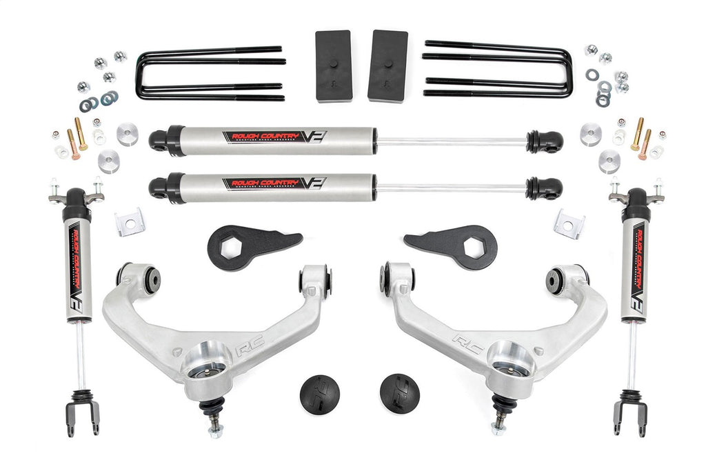 Rough Country 97570 Suspension Lift Kit w/Shocks for Select Chevrolet Silverado HD, Chevrolet Silverado HD, GMC Sierra HD, GMC Sierra HD