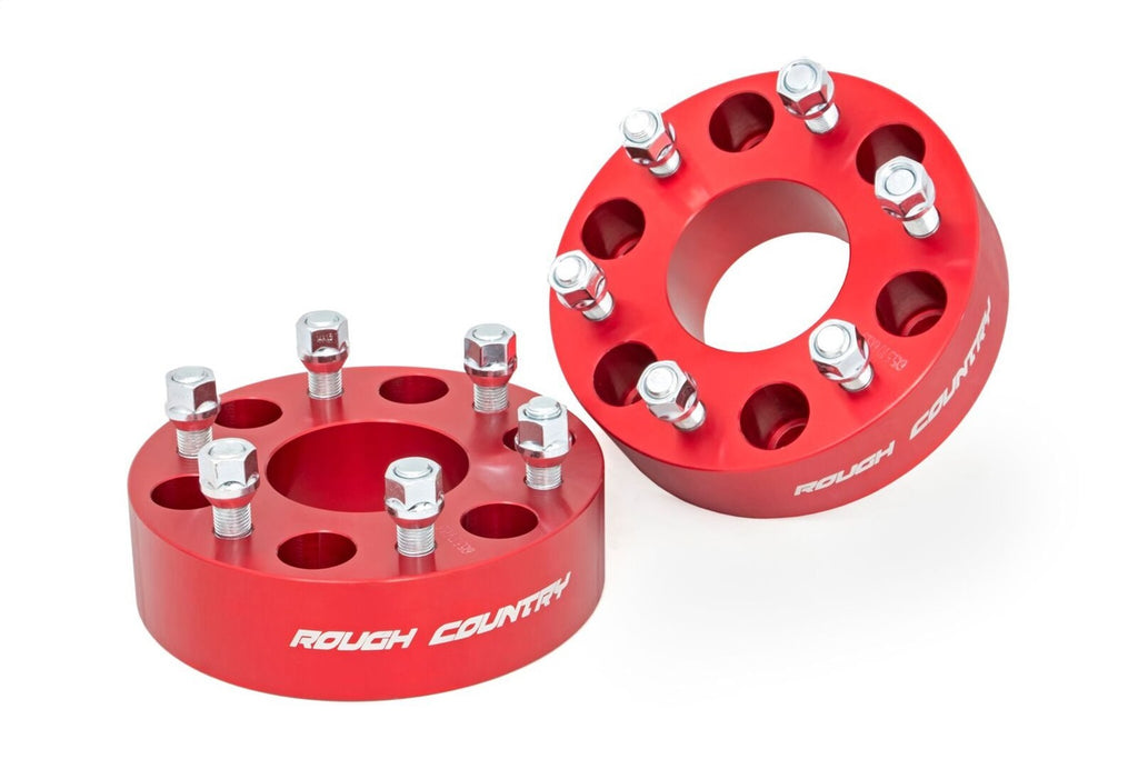 Rough Country 1101RED Wheel Spacer for Select Chevrolet Avalanche, Chevrolet Blazer, Chevrolet Silverado 1500, Chevrolet Silverado Classic, Chevrolet Silverado HD, Chevrolet Silverado HD Classic, Chevrolet Suburban, Chevrolet Suburban 1500, Chevrolet