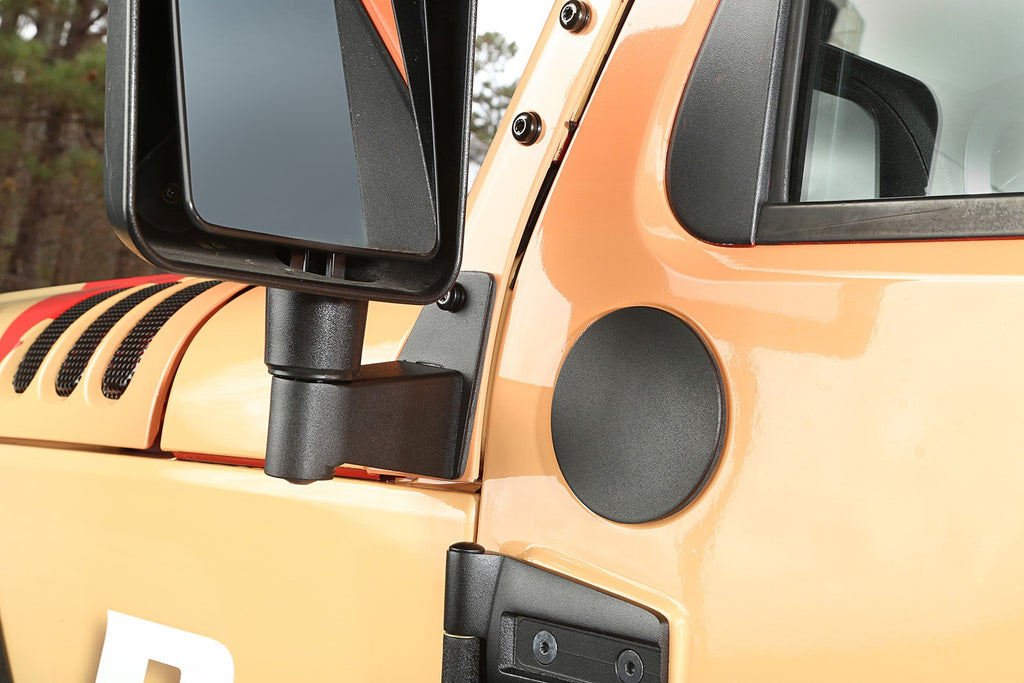 Rugged Ridge 11025.07 Mirror Relocation Bracket for Select Jeep Wrangler, Jeep Wrangler JK