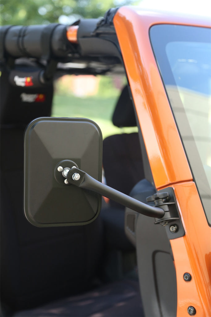 Rugged Ridge 11025.18 Quick Release Mirror Kit for Select Jeep TJ, Jeep Wrangler, Jeep Wrangler JK