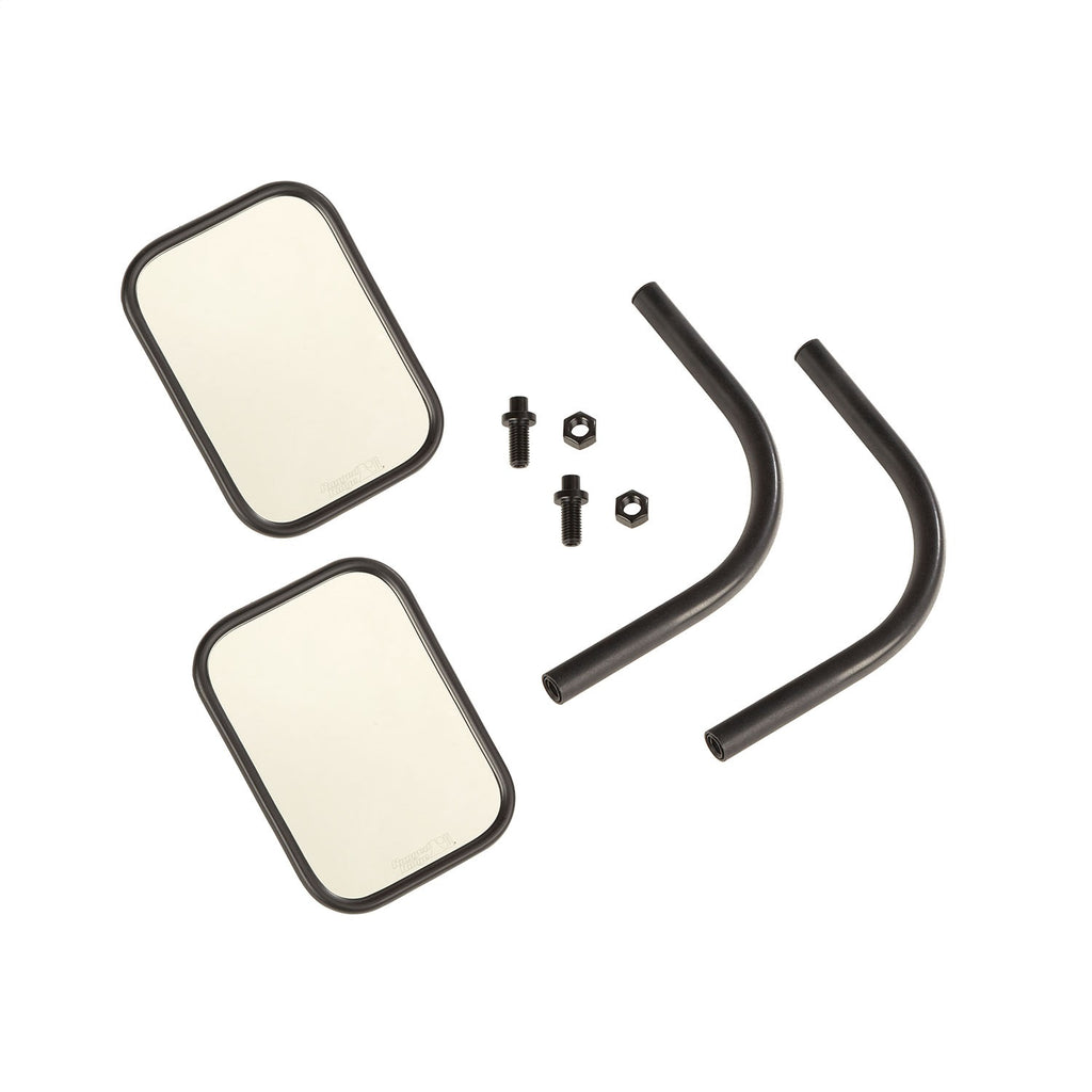 Rugged Ridge 11025.26 Rectangular Trail Mirror Kit for Select Jeep Gladiator, Jeep Wrangler