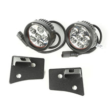 Load image into Gallery viewer, Rugged Ridge 11027.17 Windshield Bracket LED Light Kit for Select Jeep Wrangler, Jeep Wrangler JK