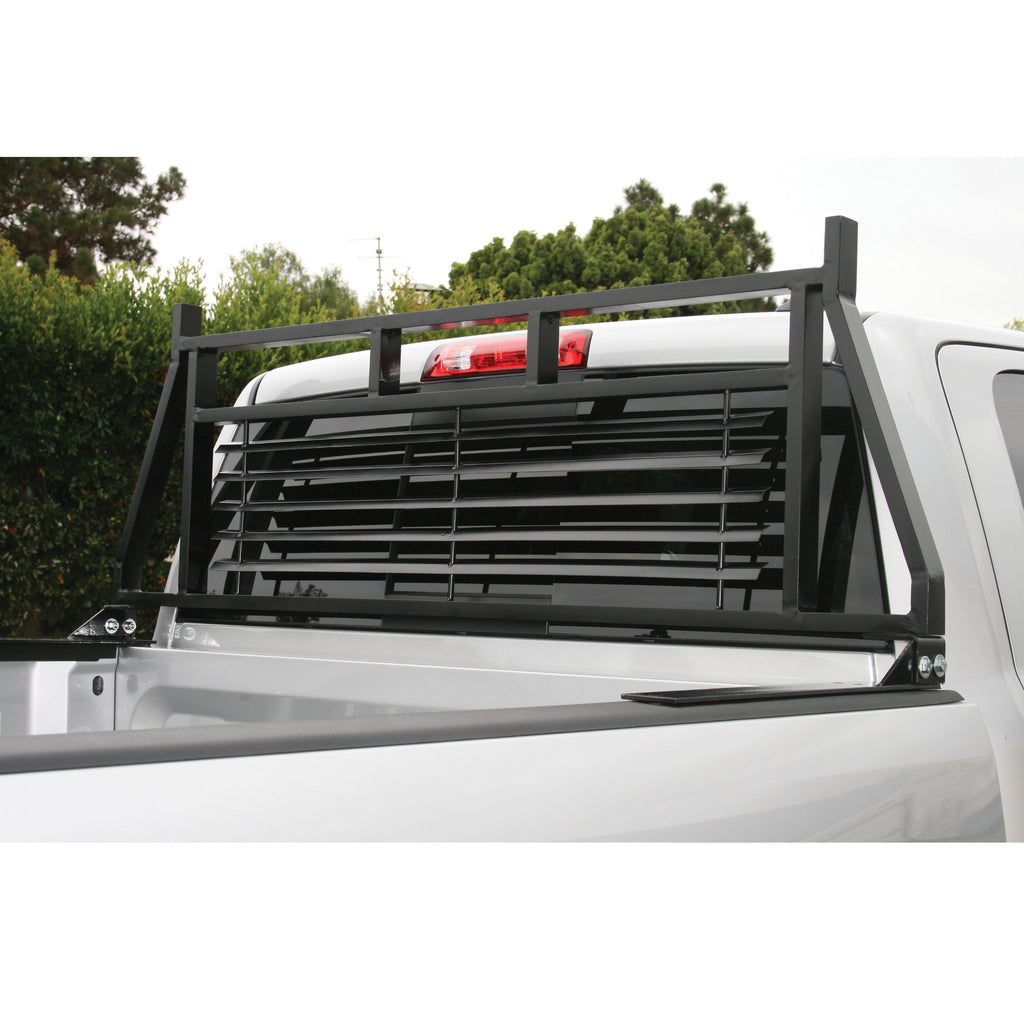 ARIES 111000 Classic Black Steel Headache Rack; Select Chevrolet; Ford; Dodge; GMC; Ram - Truck Part Superstore