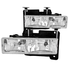 Load image into Gallery viewer, ANZO USA 111004 Crystal Headlight Set for Select Chevrolet Blazer, Chevrolet C1500, Chevrolet C1500 Suburban, Chevrolet C2500, Chevrolet C2500 Suburban, Chevrolet C3500, Chevrolet K1500, Chevrolet K1500 Suburban, Chevrolet K2500, Chevrolet K2500