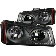 Load image into Gallery viewer, ANZO USA 111009 Crystal Headlight Set for Select Chevrolet Avalanche 1500, Chevrolet Avalanche 2500, Chevrolet Silverado 1500, Chevrolet Silverado Classic, Chevrolet Silverado HD, Chevrolet Silverado HD Classic, Chevrolet Silverado 2500, Chevrolet