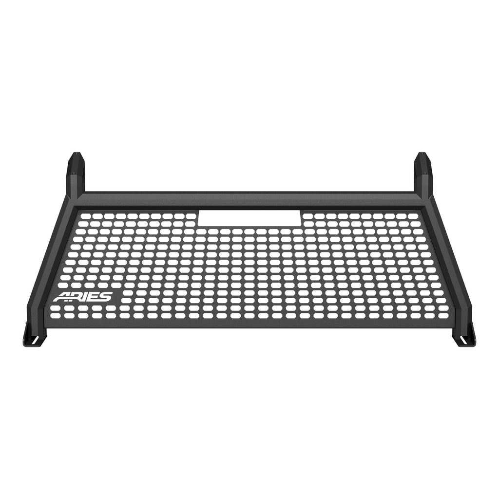 ARIES 1110104 AdvantEDGE Black Aluminum Headache Rack; Select Chevrolet Silverado; GMC Sierra - Truck Part Superstore