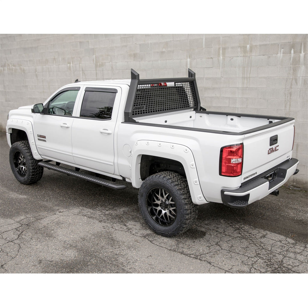 ARIES 1110104 AdvantEDGE Black Aluminum Headache Rack; Select Chevrolet Silverado; GMC Sierra - Truck Part Superstore