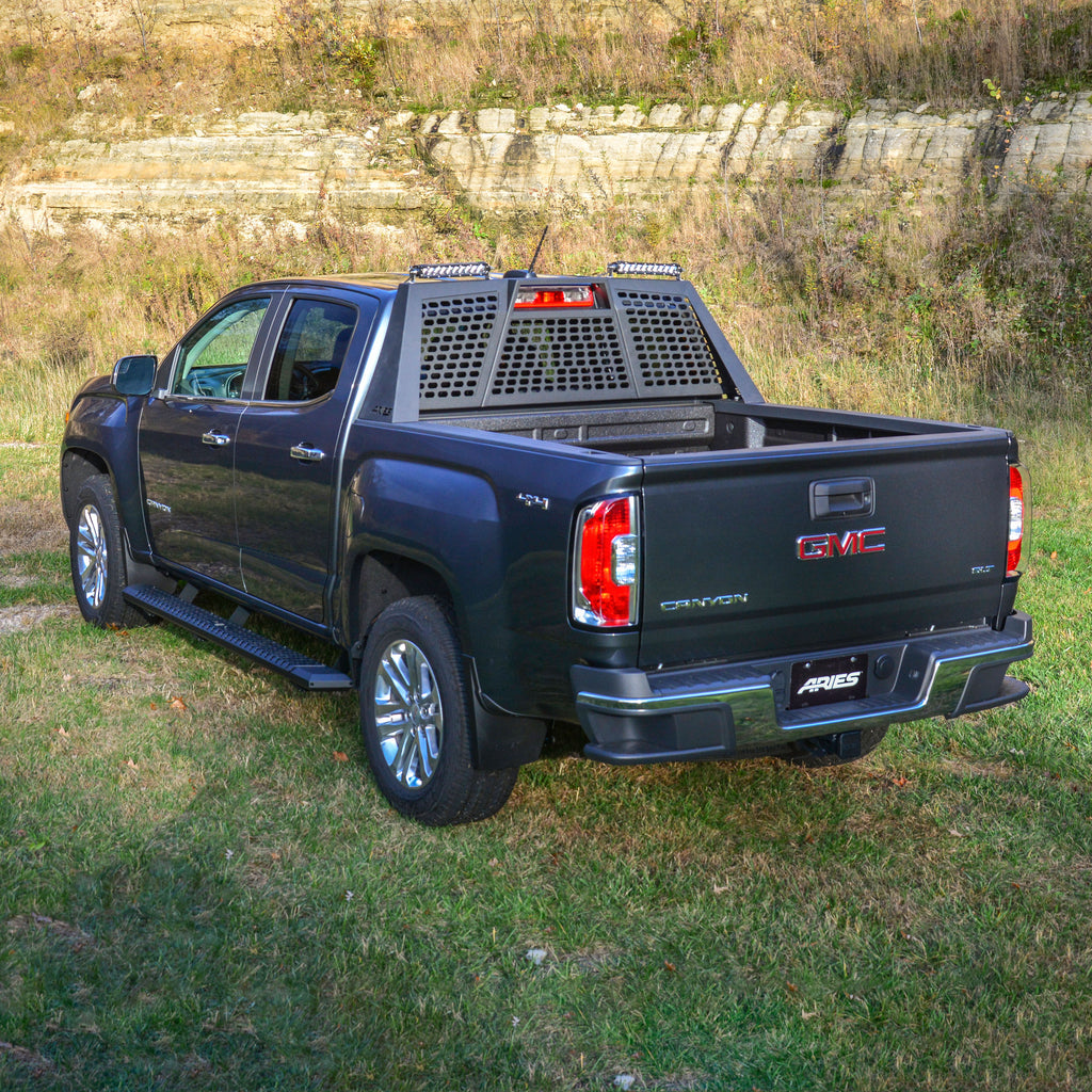 ARIES 1110109 Switchback Black Aluminum Headache Rack, Select Chevrolet Colorado, GMC Canyon for Select Chevrolet Colorado