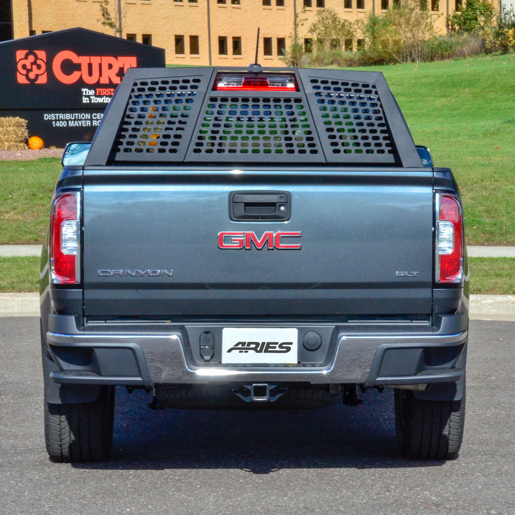 ARIES 1110109 Switchback Black Aluminum Headache Rack, Select Chevrolet Colorado, GMC Canyon for Select Chevrolet Colorado