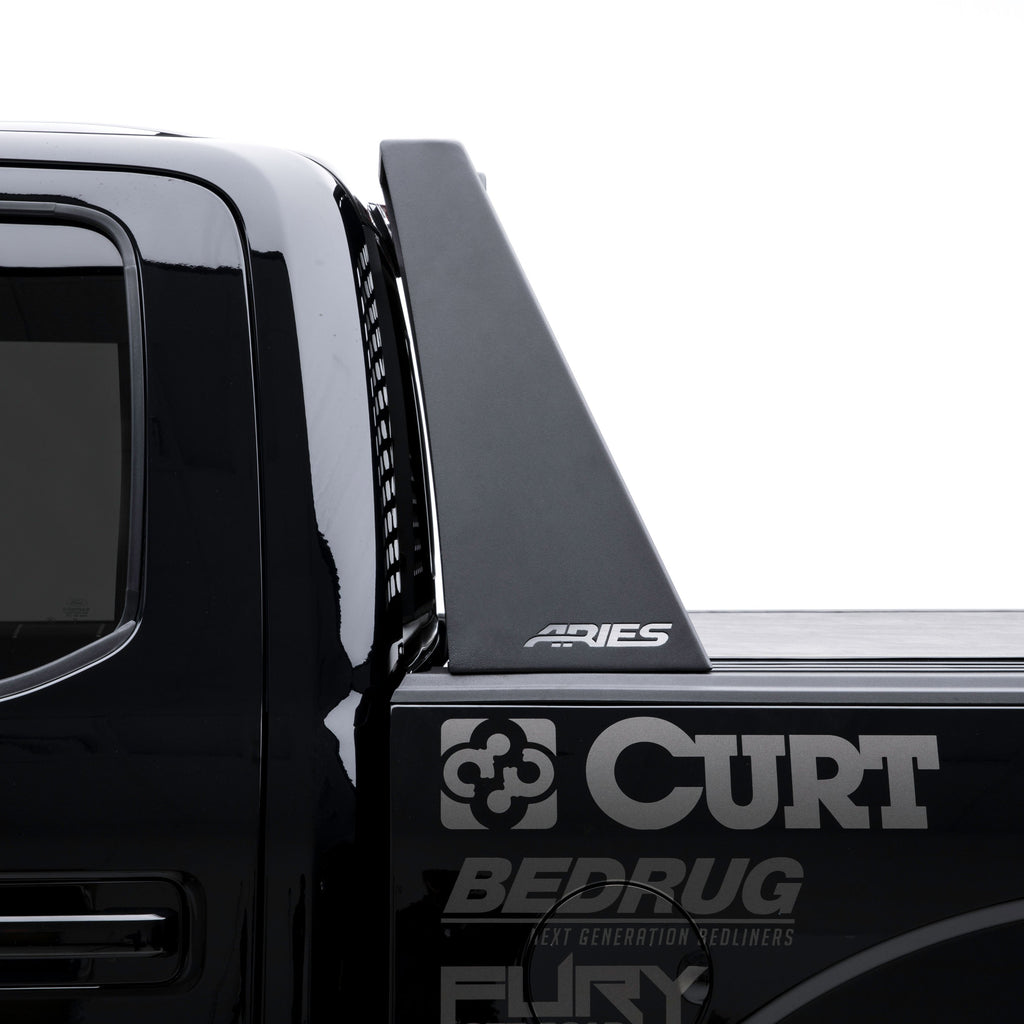 ARIES 1110112 Switchback Black Aluminum Headache Rack, Select Ford F-150 for Select Ford F-150