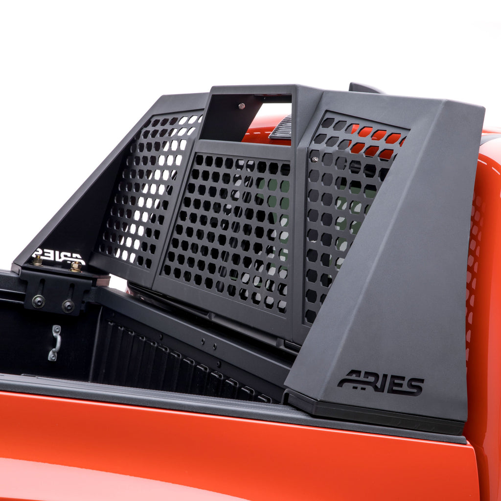 ARIES 1110115 Switchback Black Aluminum Headache Rack, Select Toyota Tundra for Select Toyota Tundra