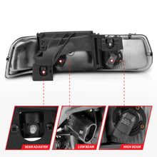 Load image into Gallery viewer, ANZO USA 111011 Crystal Headlight Set for Select Chevrolet Silverado 1500, Chevrolet Silverado HD, Chevrolet Silverado 2500, Chevrolet Silverado HD, Chevrolet Silverado 3500, Chevrolet Suburban 1500, Chevrolet Suburban 2500, Chevrolet Tahoe